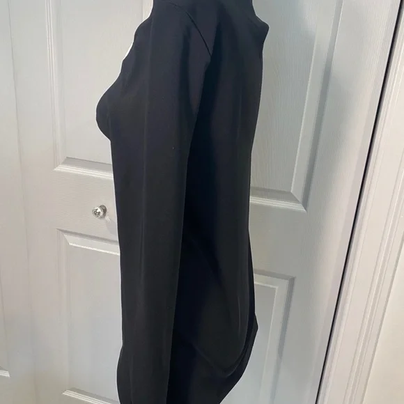 NWT Boston Proper Black and White Long Sleeve Blouse Top - XS - Picture 3 of 11